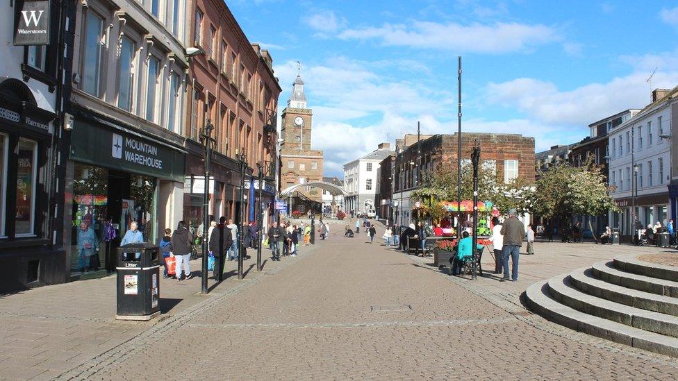 Dumfries town centre