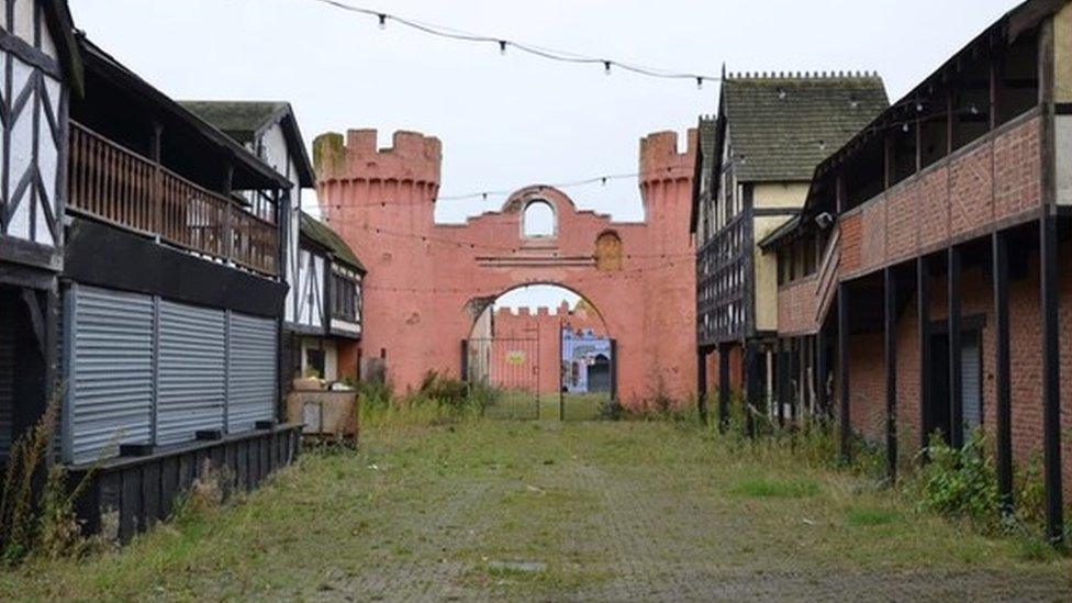 Overgrown area on site of Pleasure Island