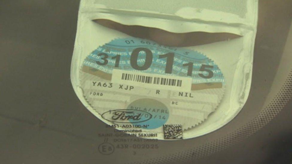 Tax disc