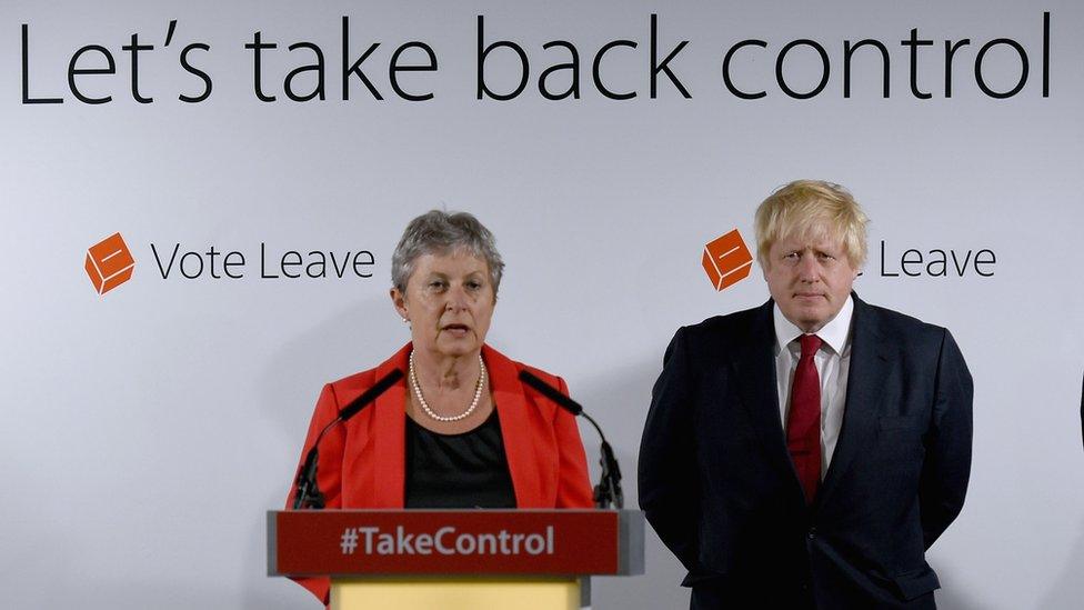 Gisela Stuart and Boris Johnson