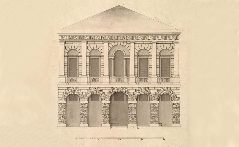 Design for Old Burlington Street, London - by Lord Burlington, 1720