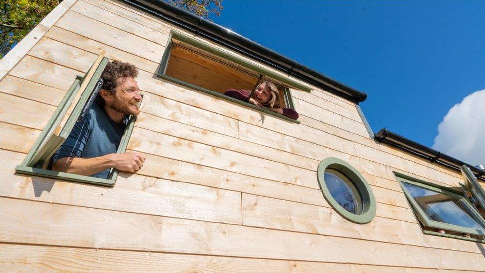 Ton Morgan, Amie Simons and their small home