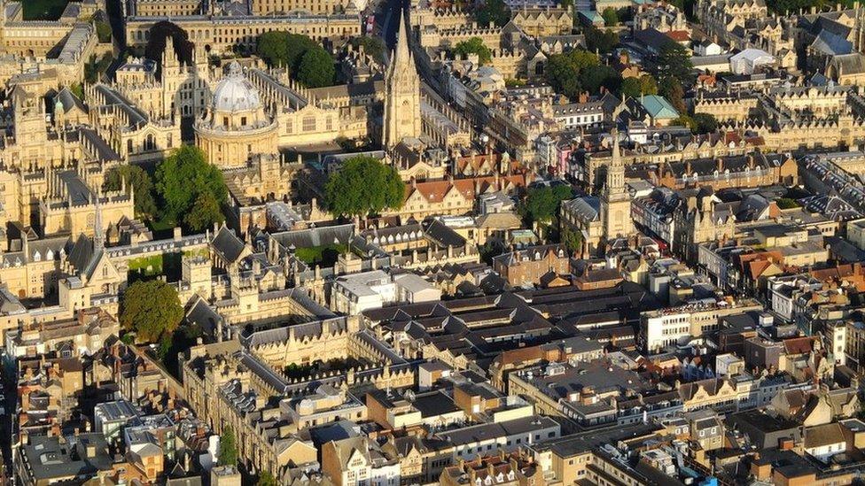 Oxford from the air