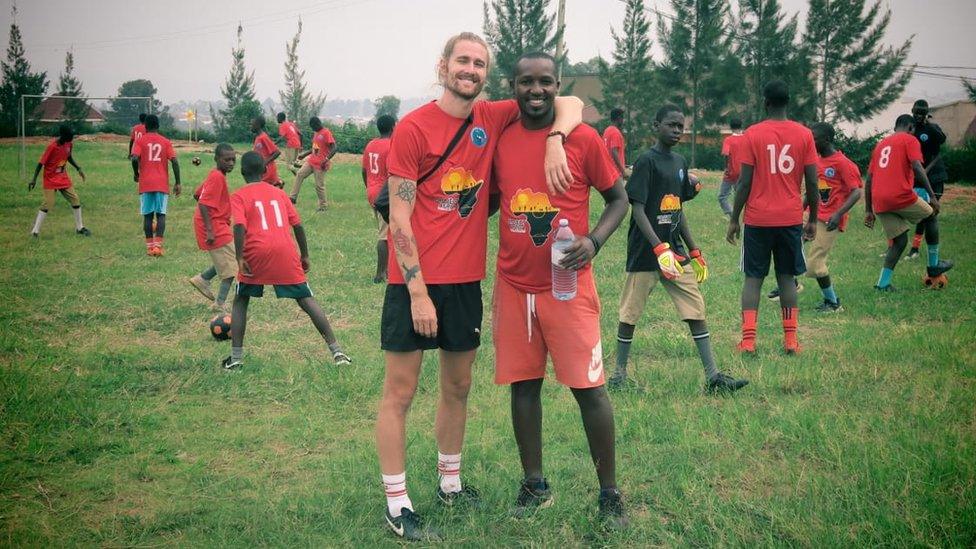 Max Keens on football pitch