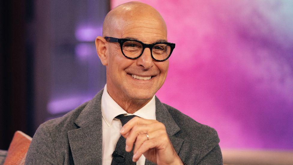 Stanley Tucci on The Kelly Clarkson Show in October 2024