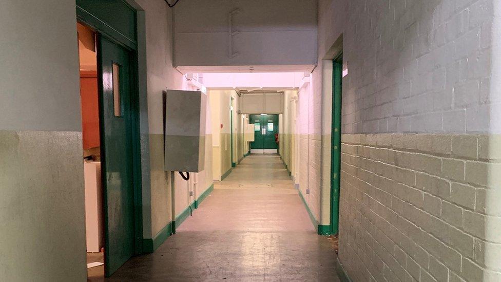 Hallway inside the bunker