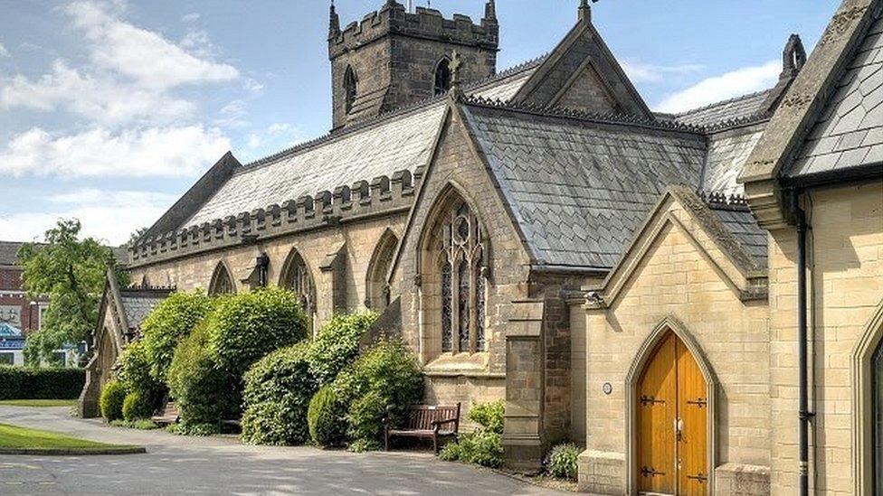 Exterior of St. Laurence’s Church in Chorley