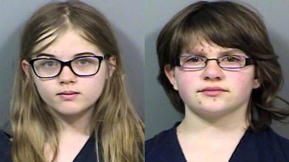 The two girls could now face decades in prison