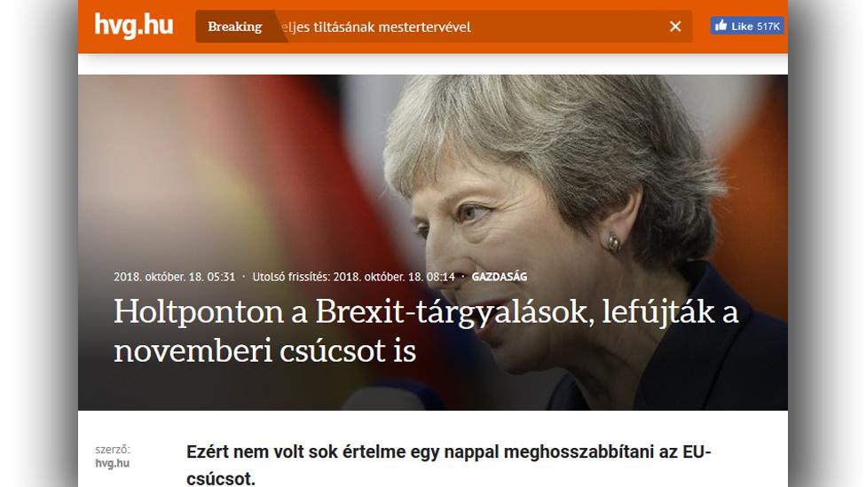 Romanian newspaper website Heti Vilaggazdasag