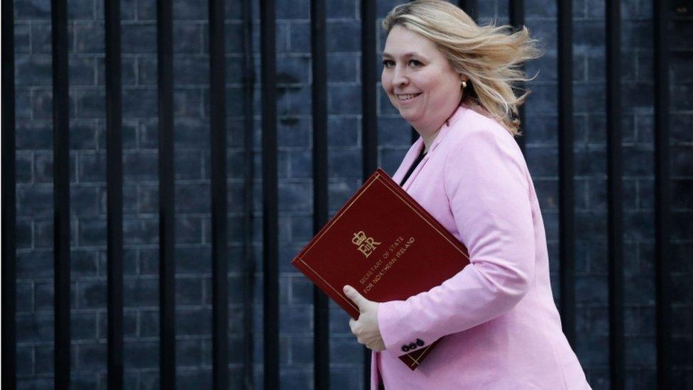 Karen Bradley arrives for a cabinet meeting