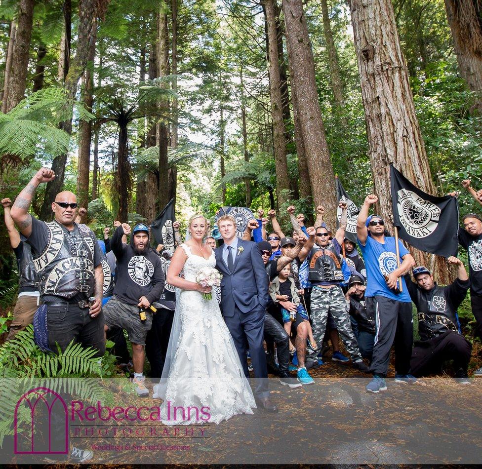 The newlyweds are photographed on New Zealand’s North Island