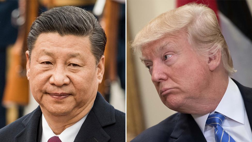 China's President Xi Jinping and US President Donald Trump