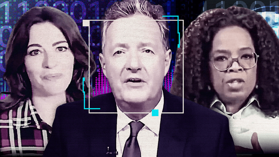 Composite image of Nigella Lawson, Piers Morgan and Oprah