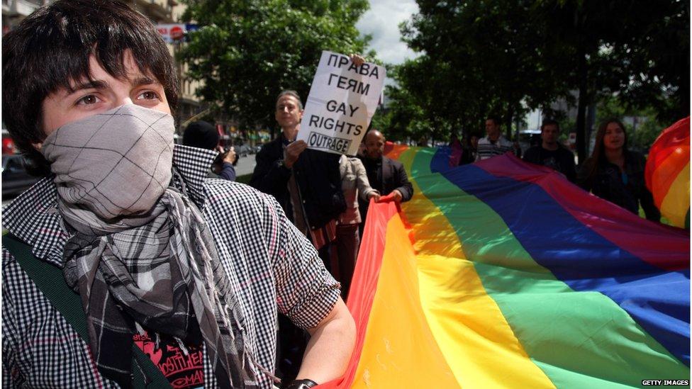 RAINBOW FLAG IN MOSCOW