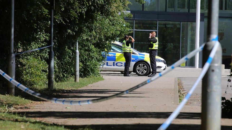 Stevenage murder scene near Fairlands Valley Park