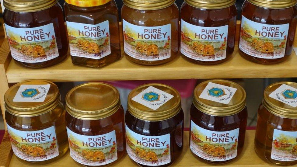 Jars of honey