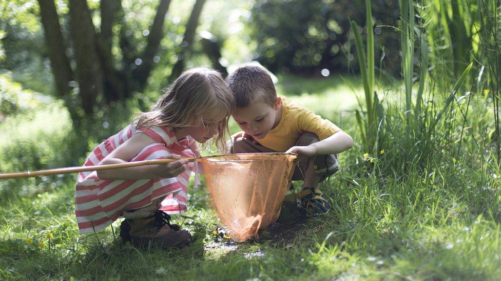 Children playing outside