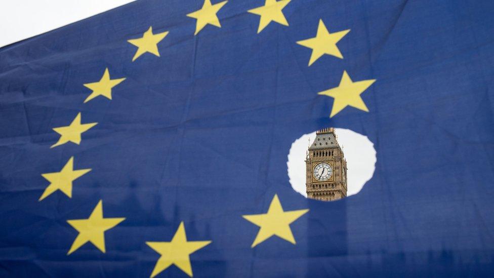 EU flag and Big Ben