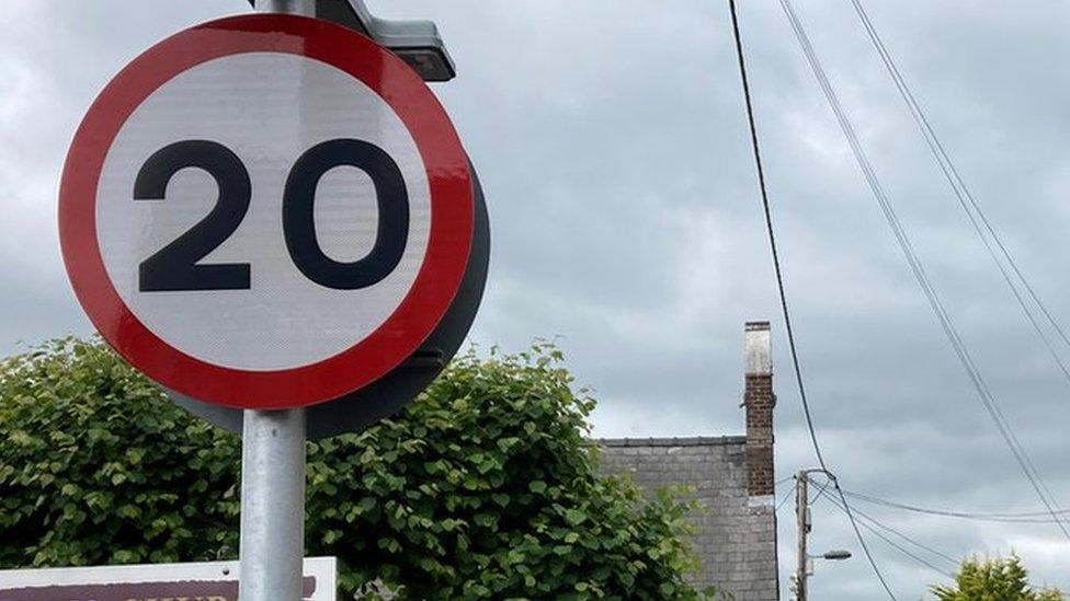 A 20mph sign