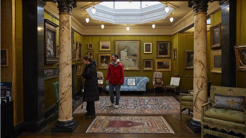 Inside shot of Leighton House, London