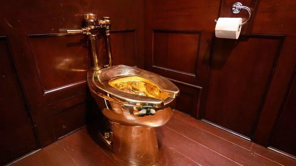 Gold toilet