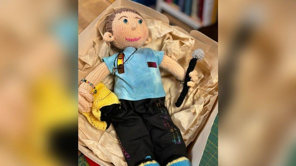 Puppet of Coldplay singer Chris Martin