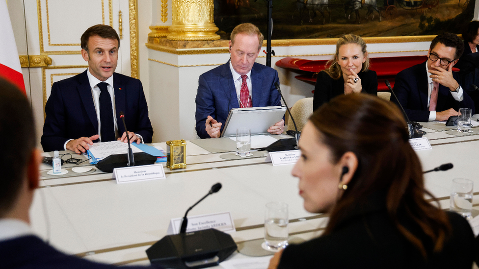 Macron at Paris Peace Forum