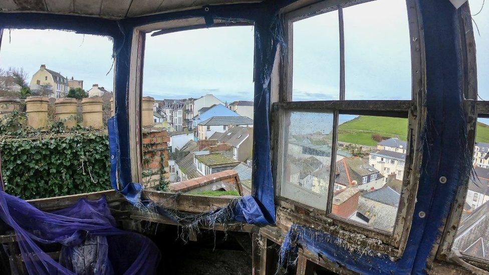 The semi-detached property in Ilfracombe has views of the Bristol Channel