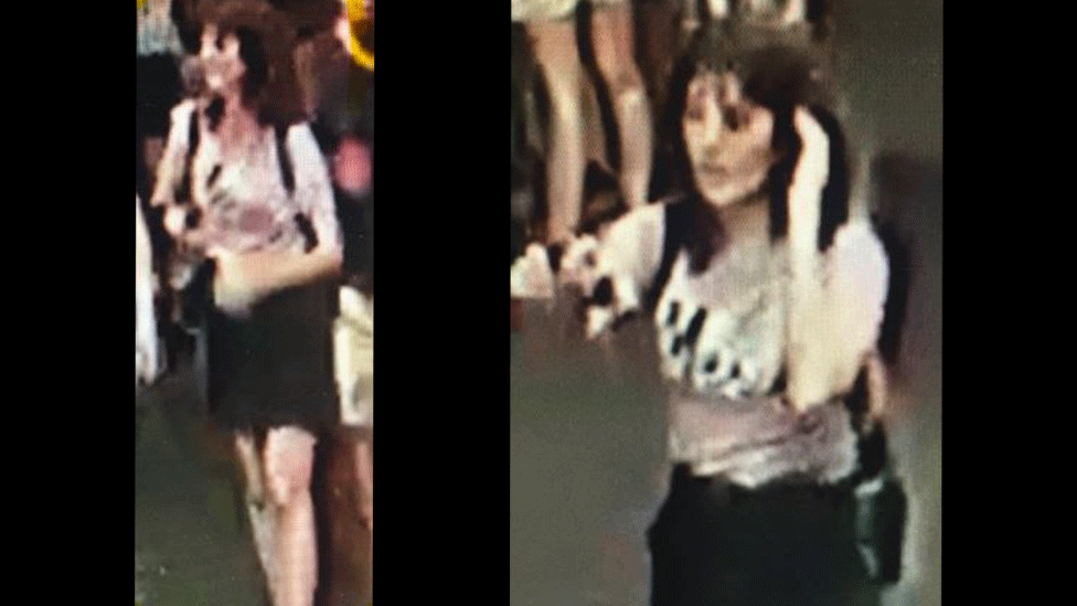 CCTV images of Aiia Maasarwe