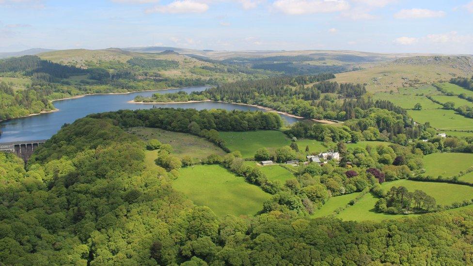 Aerial of Burrator