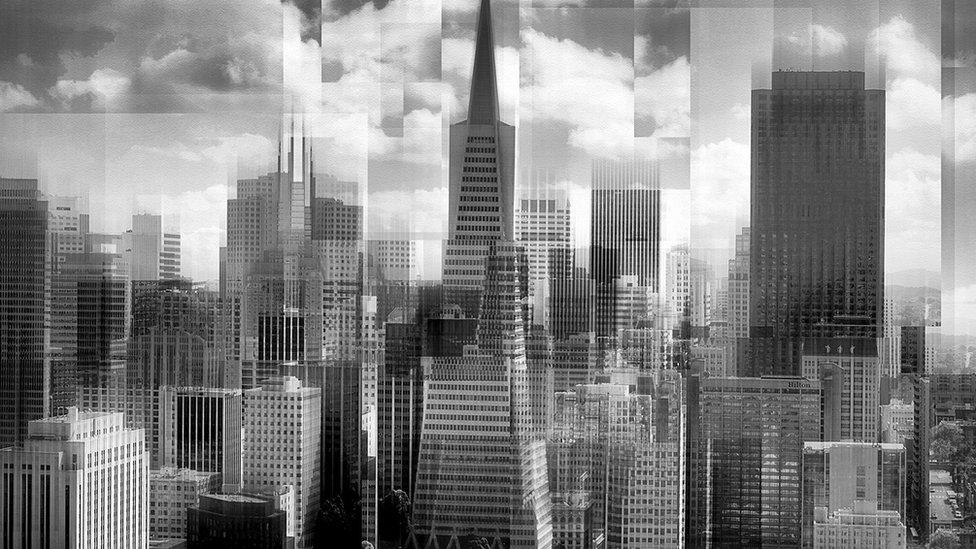 A photo of buildings titled "San Francisco impression" - voted first in Advanced Open Print and overall Best Print