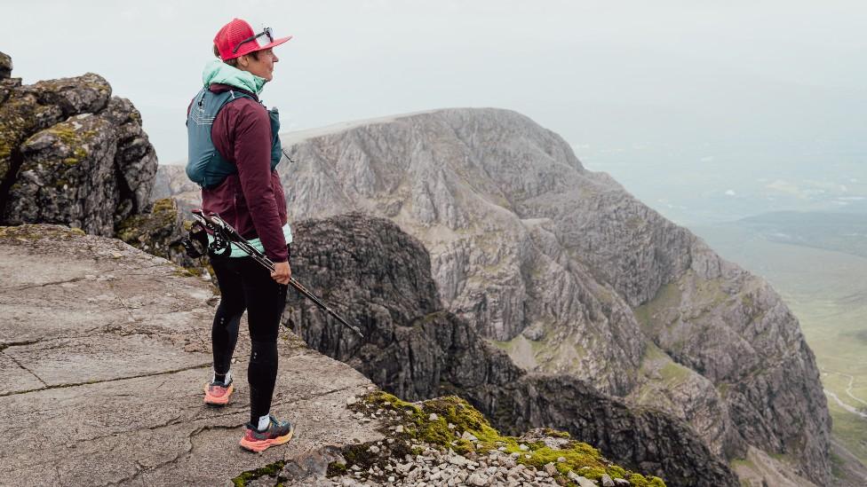 Andrea Mason on Ben Nevis