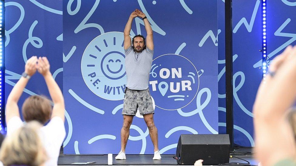 Joe Wicks, on tour