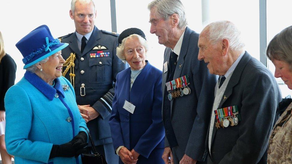 Queen meets veterans at Battle of Britain memorial event