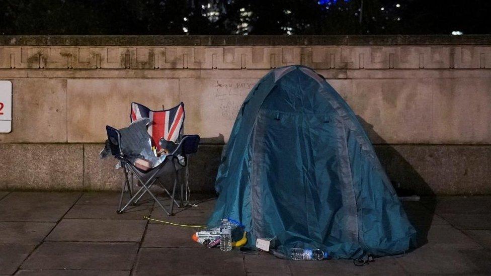 Tent in London