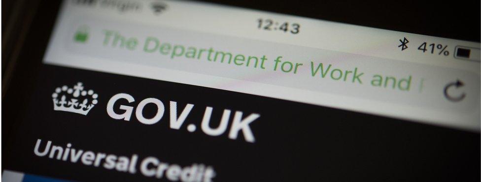 Universal credit application for website