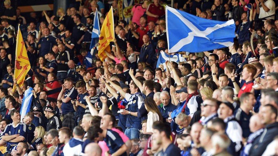 Hampden Park football stadium crowd, 2017