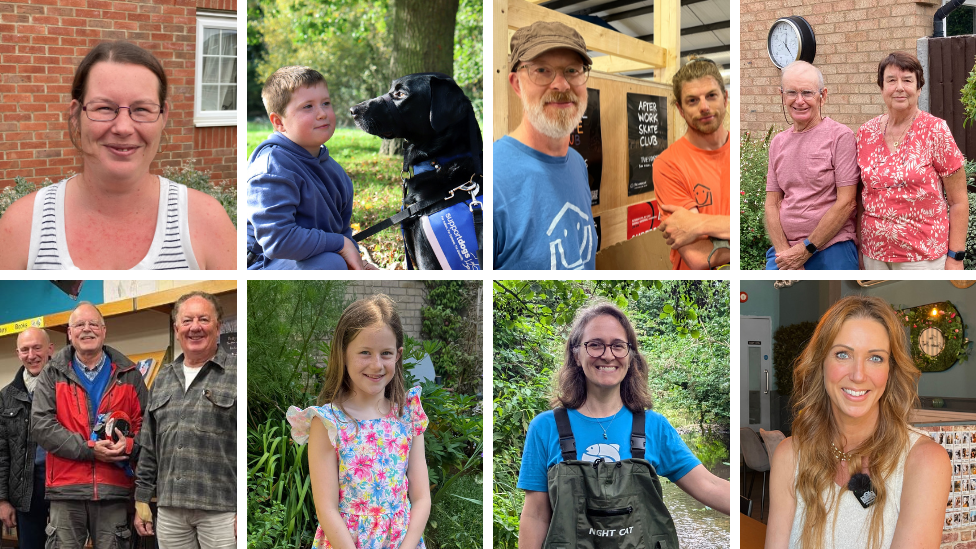 A composite image broken into eight thumbnails, showing pictures of the eight winners.