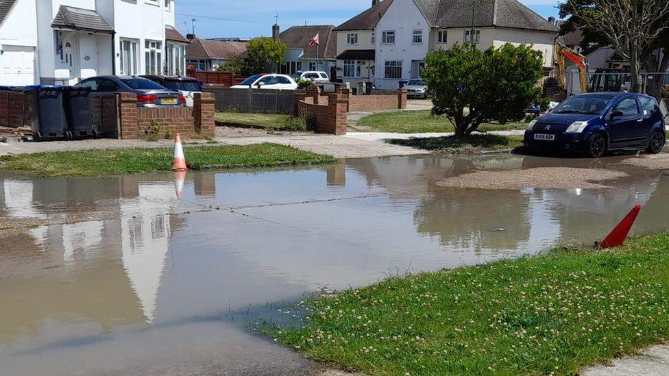 Flooded street