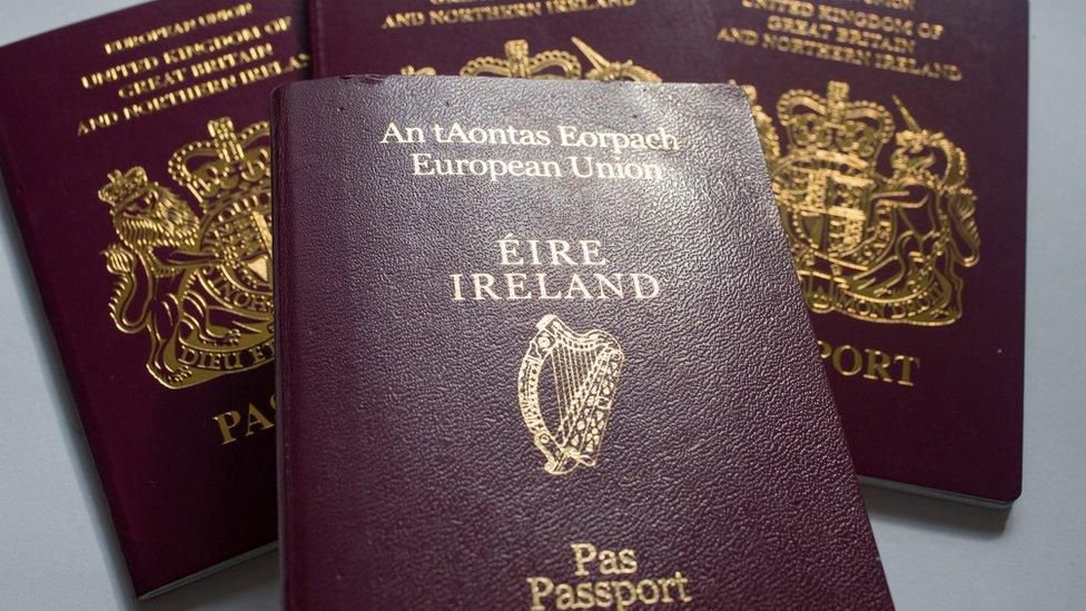 Irish and British passports