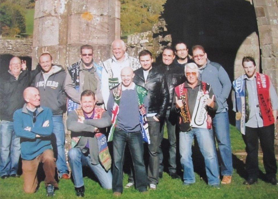 Black Country Ale Tairsters, pictured in 2013 during a crawl of every pub in Wales