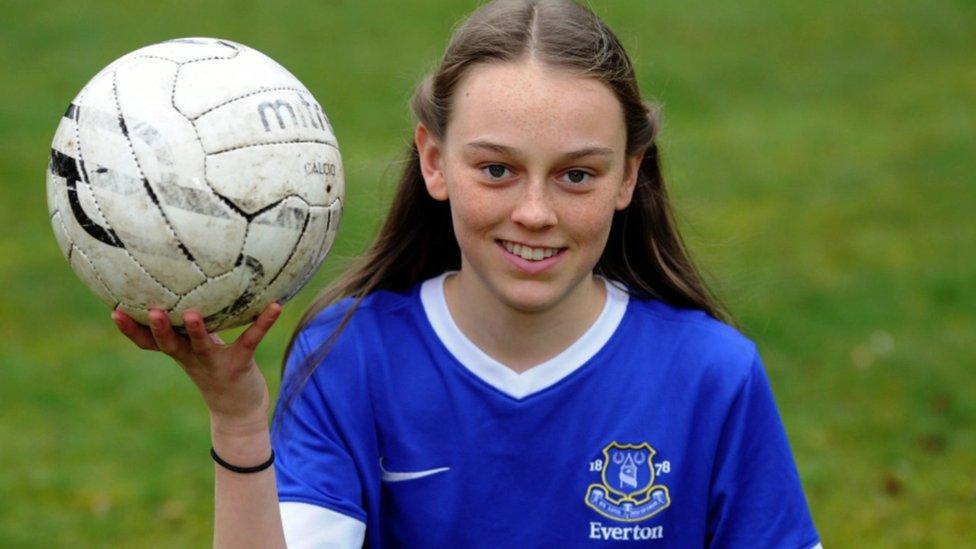 Zoe Tynan signed for Everton after leaving primary school