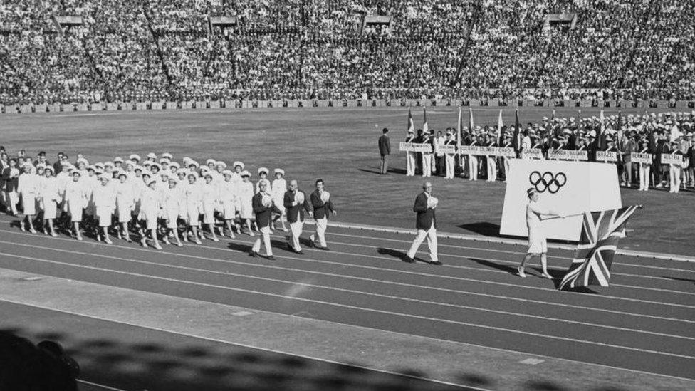 Anita Lonsbrough being the first woman to take on the role of female flag-bearer.