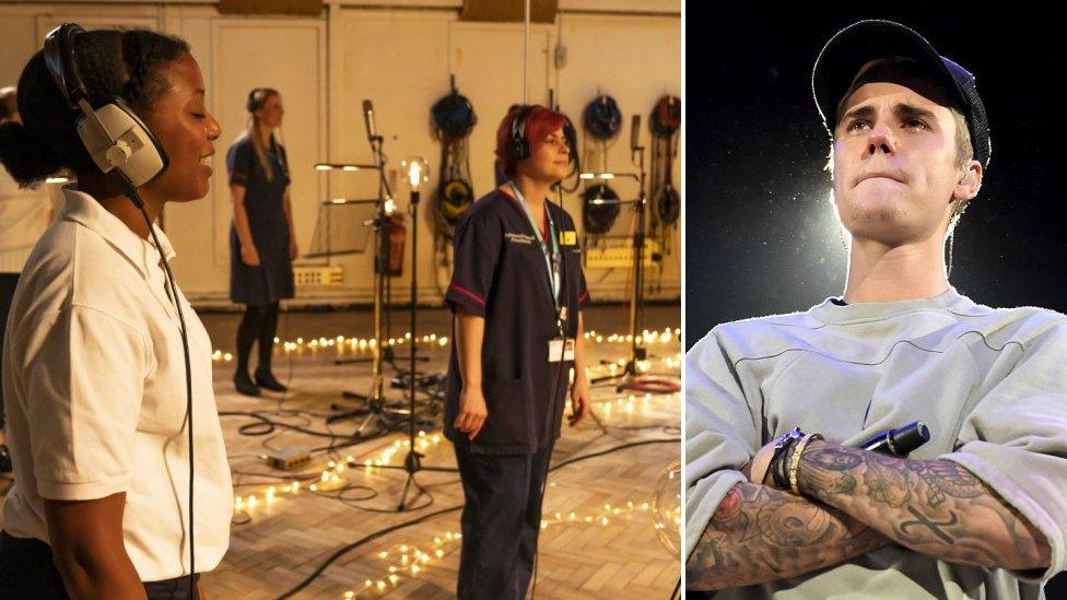 Justin Bieber and the NHS Choir