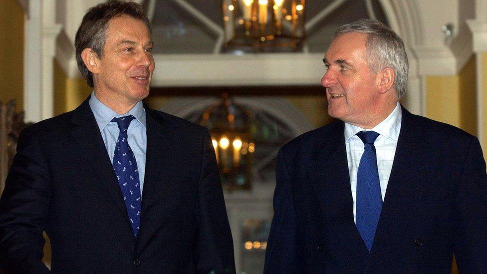 Tony Blair and Bertie Ahern