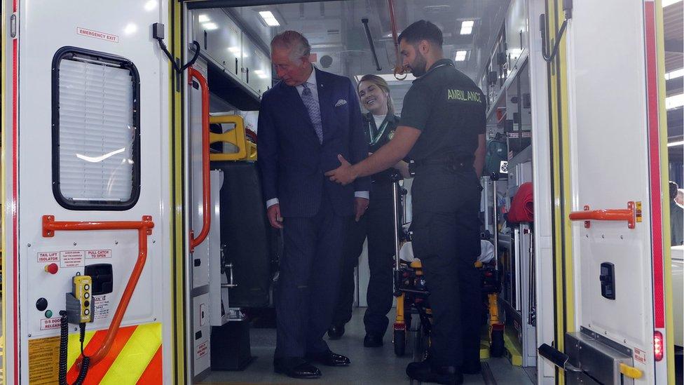 Prince Charles at London Ambulance Service