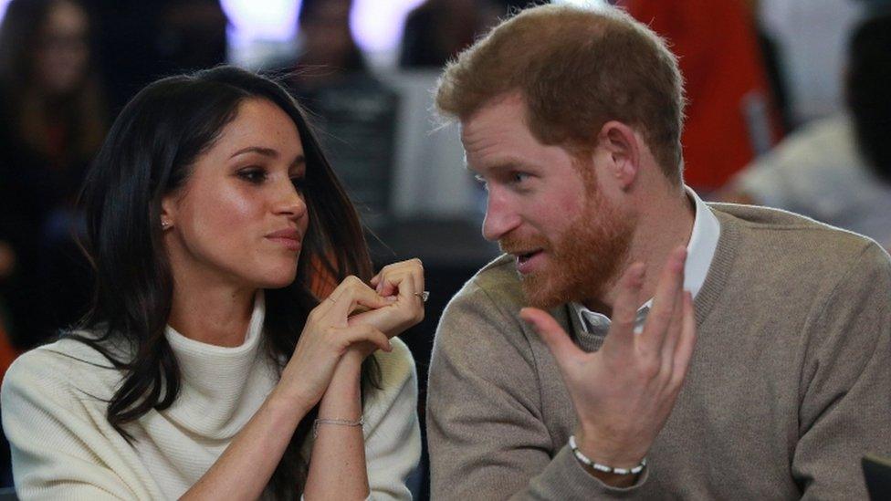 Meghan Markle and Prince Harry in Birmingham on 8 March 2018