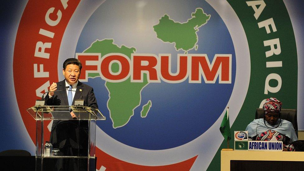 President Xi addresses the forum. 4 Dec 2015