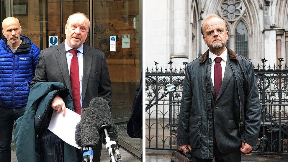 Alan Bates and Toby Jones acting as Alan Bates