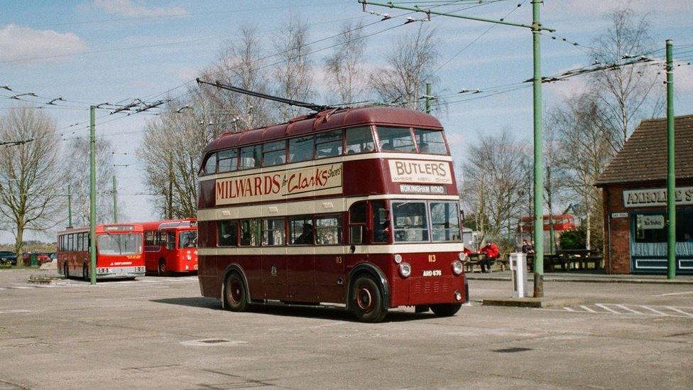 Trolleybus at Sandtoft museum